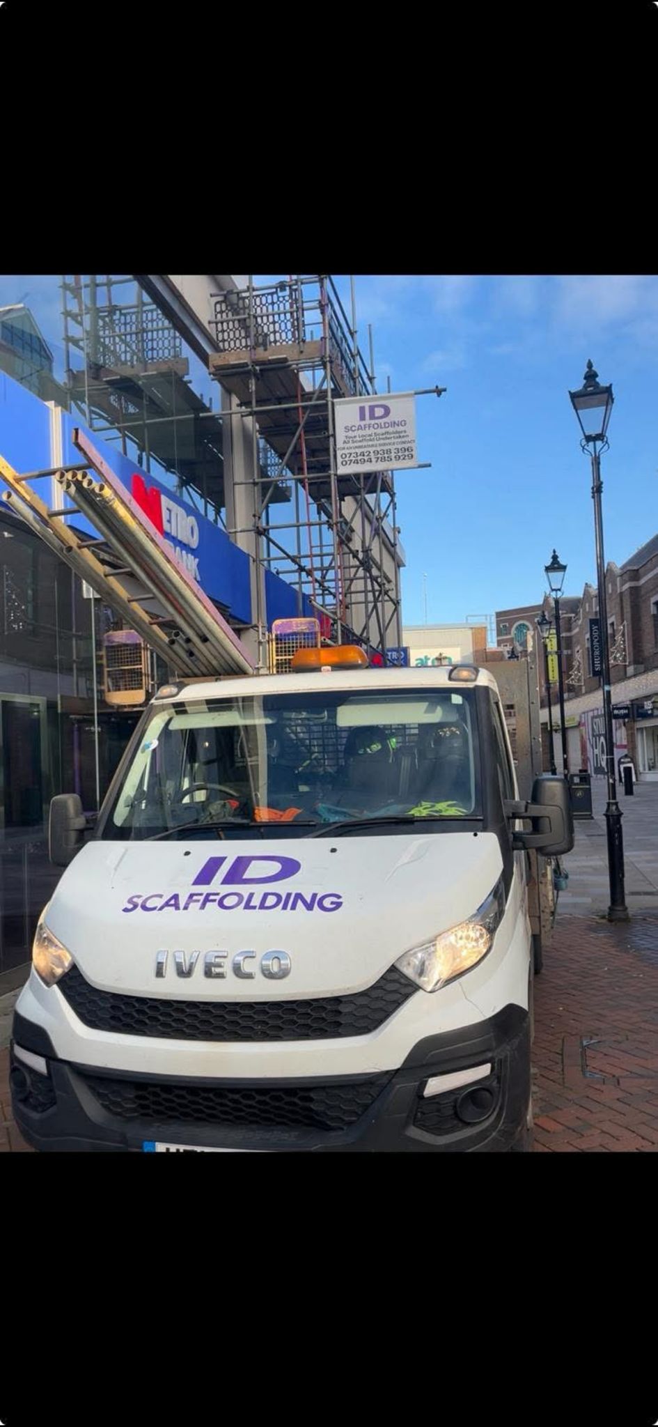 Commercial scaffolding project